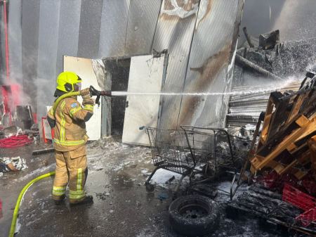 احتراق مصنع معجنات في جورن بالشمال"ديرالاسد"